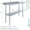 Amgood 18 in. x 48 in. Stainless Steel Work Table with 1.5 in. Backsplash WT-1848-BS-Z - alternate 8